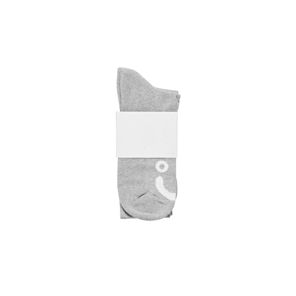Chaussettes POLAR Happy Sad Socks Grey - Grises - SUBIACO SKATESHOP