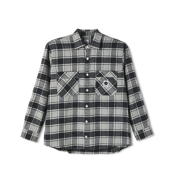 Chemise POLAR Flannel Shirt Black - Noire - SUBIACO SKATESHOP