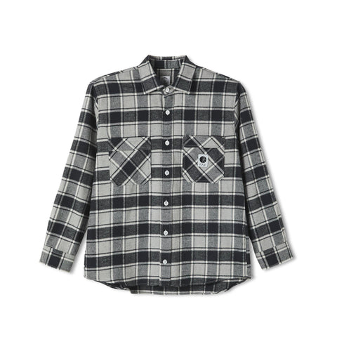 Chemise POLAR Flannel Shirt Black - Noire - SUBIACO SKATESHOP