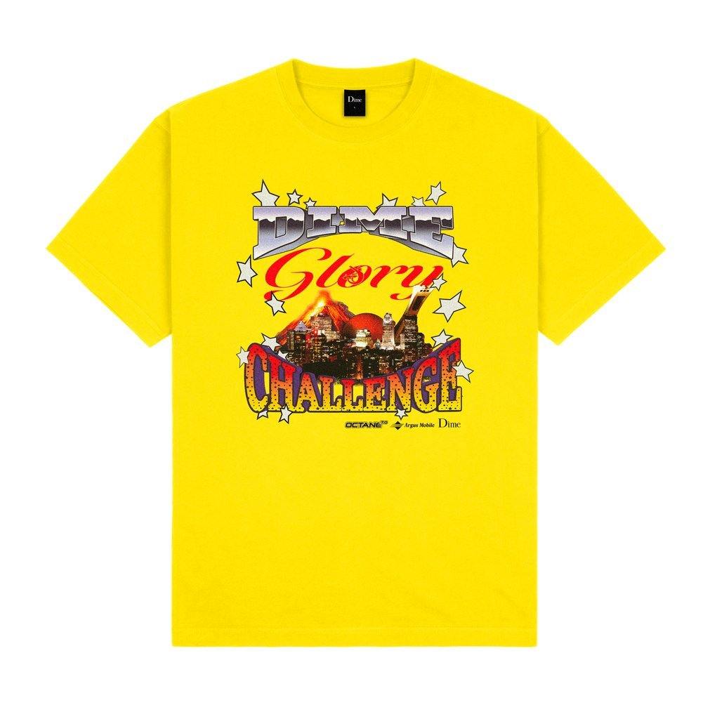 Teeshirt DIME Dime Glory Challenge Teeshirt Yellow - Jaune - SUBIACO SKATESHOP