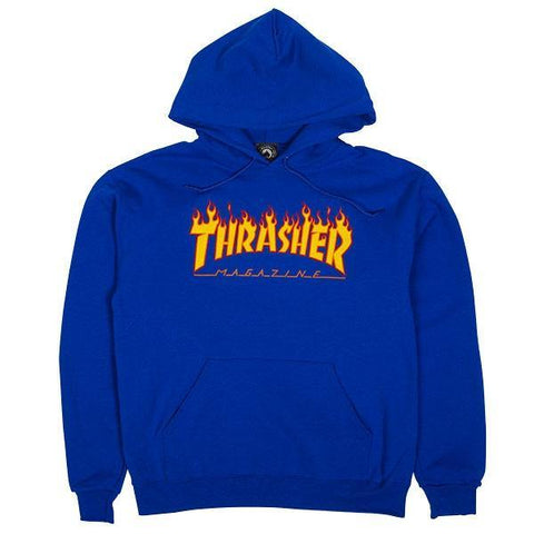 Sweatshirt Capuche THRASHER Flame Royal - Bleu roi - SUBIACO SKATESHOP